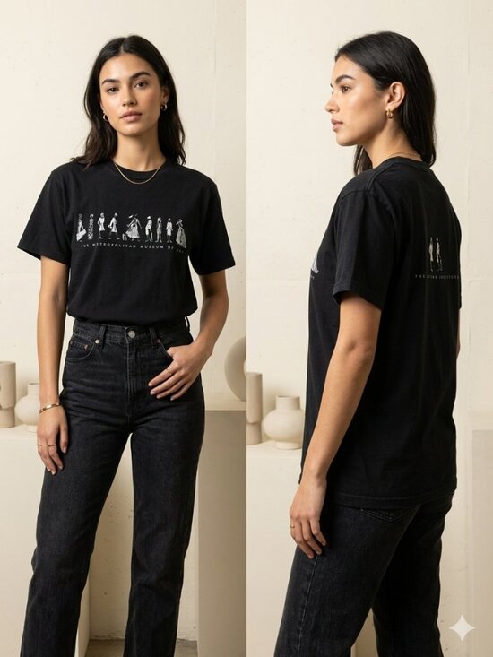 The Met Tops - The Metropolitan Museum of Art Black Vintage Women's Shirt - Size Medium